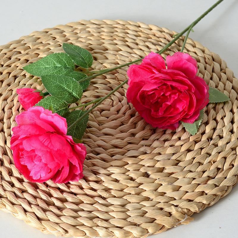 

Faux Ranunculus Realistic Asiaticus For Event Decor And Photography Prop Use Rose Red