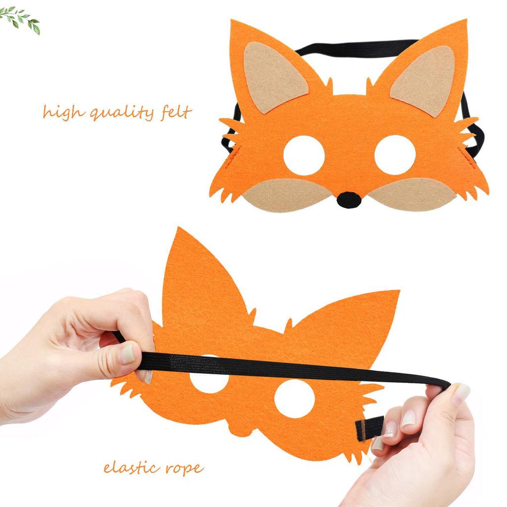 JAHEMU Animal Face Masks, Halloween Masks, Felt Masks, Photo Props, Masquerade Masks, Birthday Masks, Christmas Masks, Halloween Masks, Party