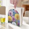 Flowers Diamond Painting Napkin Acrylic Rack Decor Diamond Painting Napkin Holder Ornament 5D DIY Diamond Art Paper Storage Rack