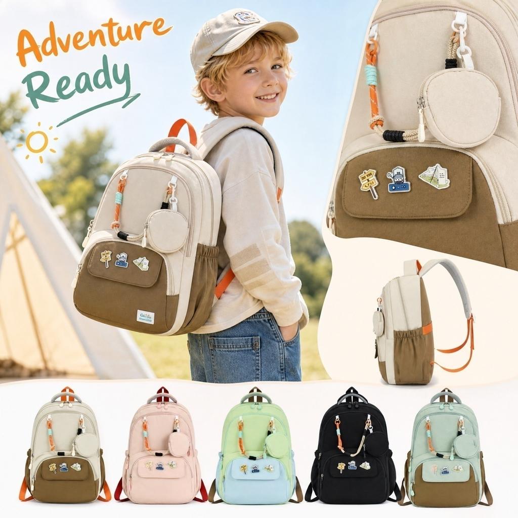 Kids Lightweight Backpack for Boys and Girls Cute Casual Daypack