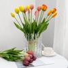 10pcs Real Touch Tulips Artifial Flower Mother's Day Gifts Latex Tulip Bouquets Arrangements for Wedding Home Room Decor