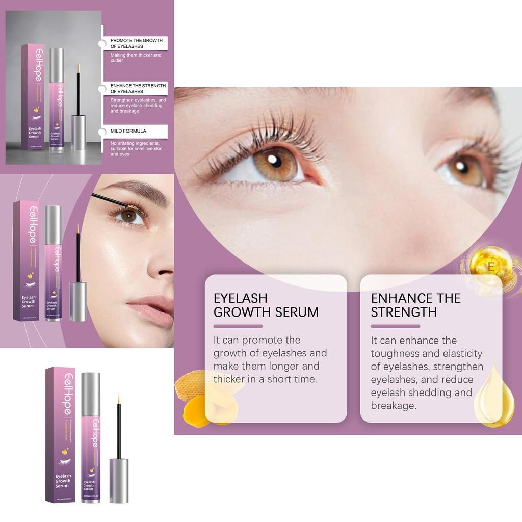 Eelhope Eyelash Serum Gentle Nourishing Sweet Natural Beautiful Curling Lengthening Hydrating Care 5ml For Beauty And Makeup