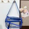 PVC Crossbody Bag Zipper Tote Handbag Trendy Shoulder Bag  Sports