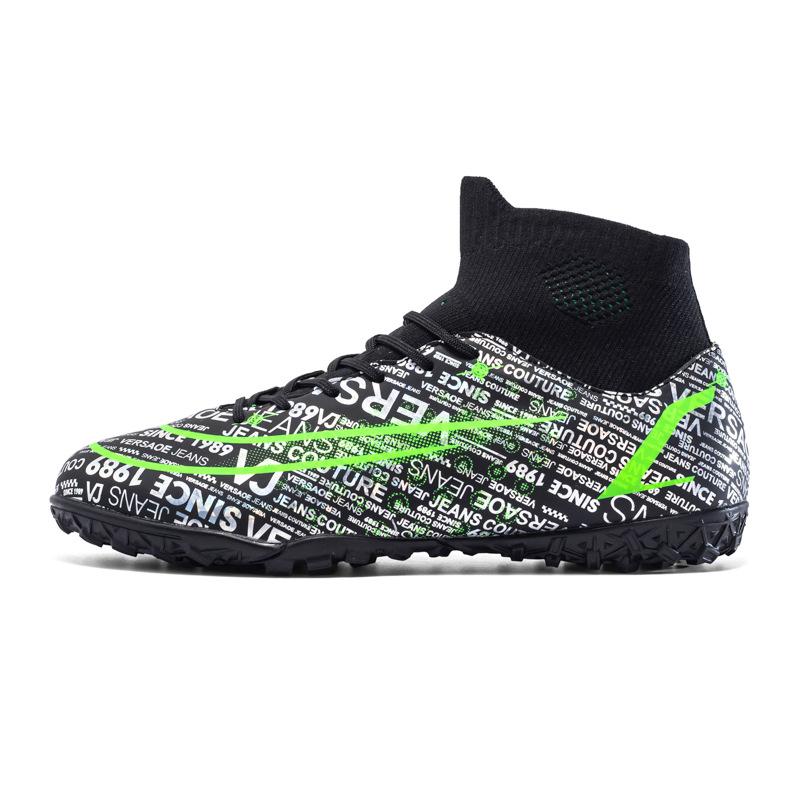 New football shoes, men's high-top AG long nails and broken nails, artificial grass training shoes for young middle school students