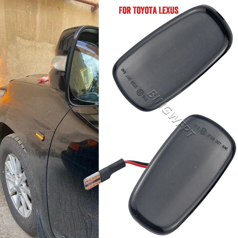 Pair For Lexus IS200 / IS300 1999-2005 LS430 (UCF30) 2001-2022 Dynamic Led Front Fender Side Marker Light Turn Signal Lamp