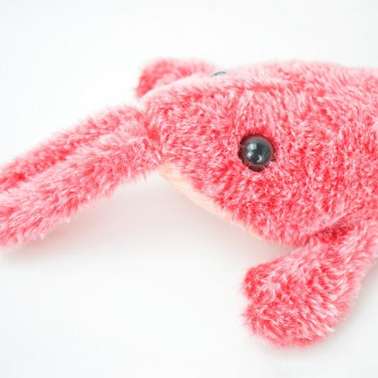 Floppy Lobster Interactive Dog Toy USB Rechargeable Vibration Modes Cat Toy Electric Realistic Wagging Lobster Toy Catnip Addable Stress-relieving Pet