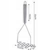 KADAX Potato Masher Beater Steel Masher Puree Spiral 25cm