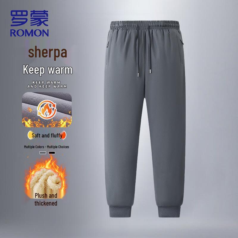 ROMON Men's Lamb Wool Lined Thermal Winter Pants