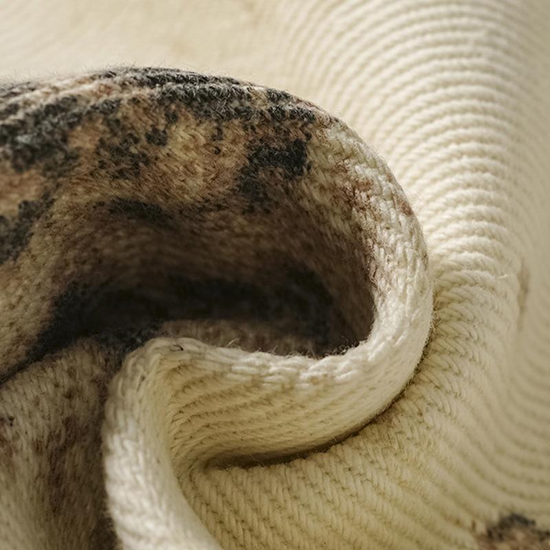 Korean Boys Jeans Spring Autumn Kids Leopard Print Casual Wide Leg Pants Children Versatile Trousers