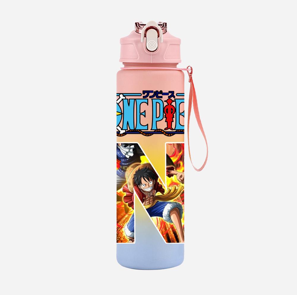 Anime A-Z English Letter Printed Character Colorful Water Cup Demon Hunters Large Capacity Outdoor Drinking Bottle Boy Girl Gift