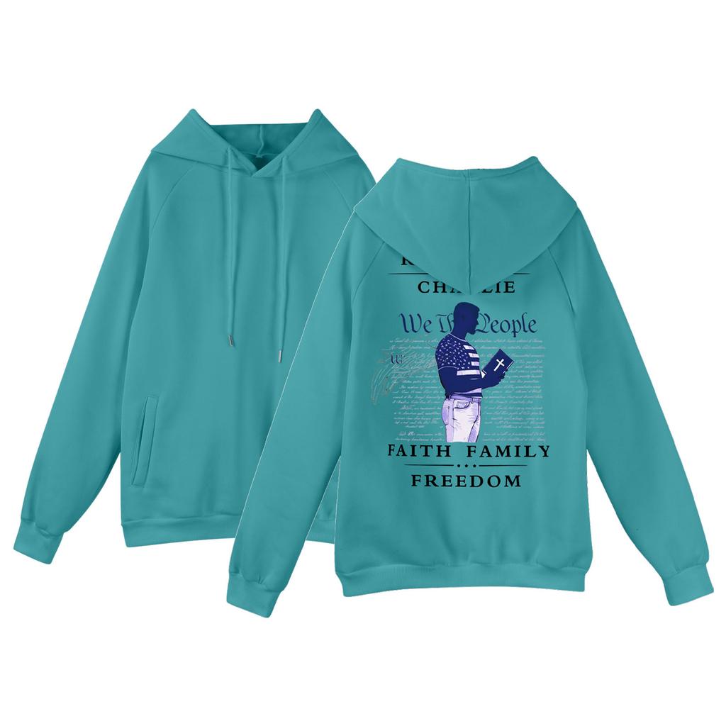 Men's Raglan Long Sleeve Hooded Sweatshirt