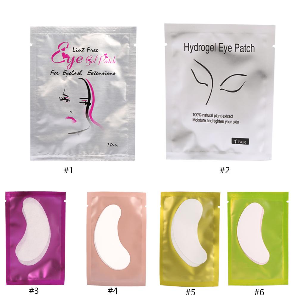 10/30Pairs 6Types Lint Free Hydrogel Eyelash Extension Patches Under Eye Gel Pads Sticker