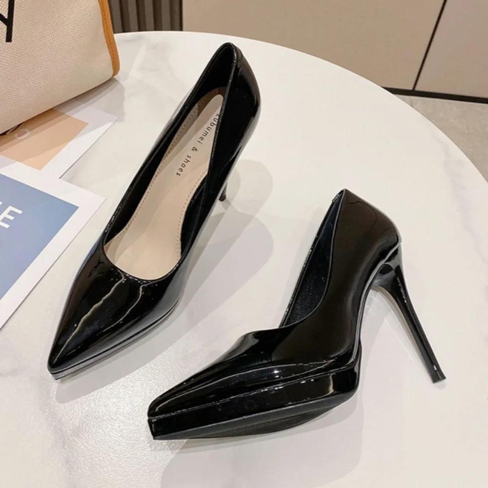 Elegantní Dámské Boty na Vysokém Podpatku Model Módní Přehlídka Vysoké Podpatky Dámské Špičaté Nepromokavé Platforma 10,5CM Stiletto Dámské Boty