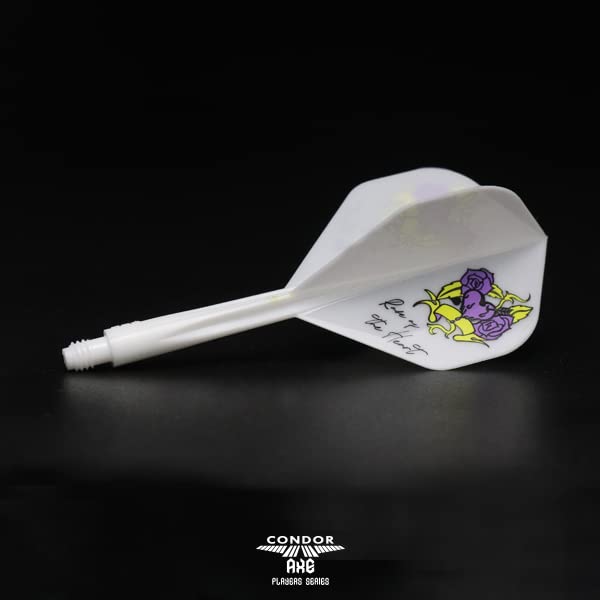 TRiNiDAD CONDOR AXE Rose of the Heart Dart Standard Size Natsumi Iwata Player Model Flights, Medium, White, Model