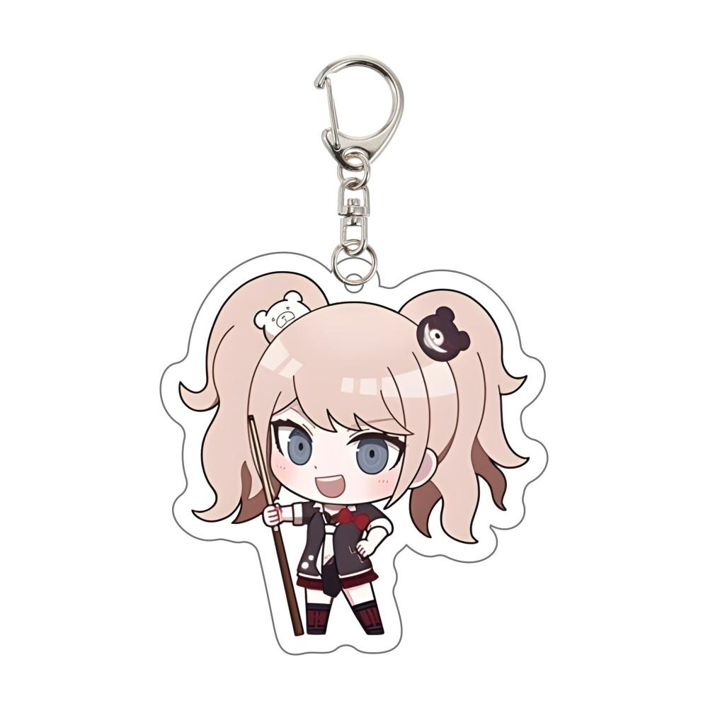 Danganronpa Keychain Trigger Happy Havoc Anime Game Acrylic Badge Pendant Cosplay Accessories Cartoon Fans Collectible Gifts