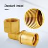 All-Copper Thickened Aluminum-Plastic Pipe Fittings: Threaded Elbows and Joints for Floor Heating and Tap Water Systems