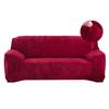 Warm 1-4 Seaters Thick Plush Recliner Sofa Covers Retro Sofa Cover Soft Solid Color Couch Slipcovers