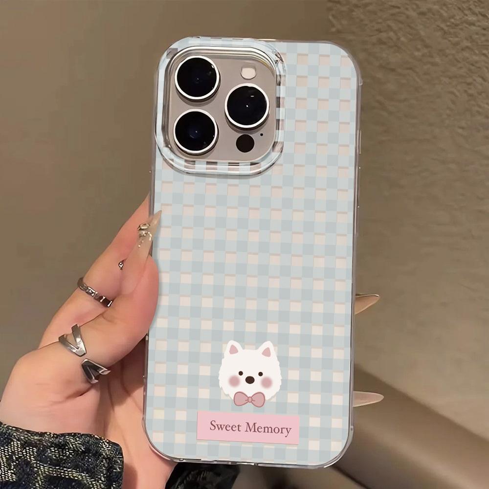 Painted Phone Case for iPhone 12 13 15 16 iPhone 16 12 13 14 15 Pro  14 15 16 Pro Max Coverage Shockproof Anti-Fingerprint Fresh Style Protective Case