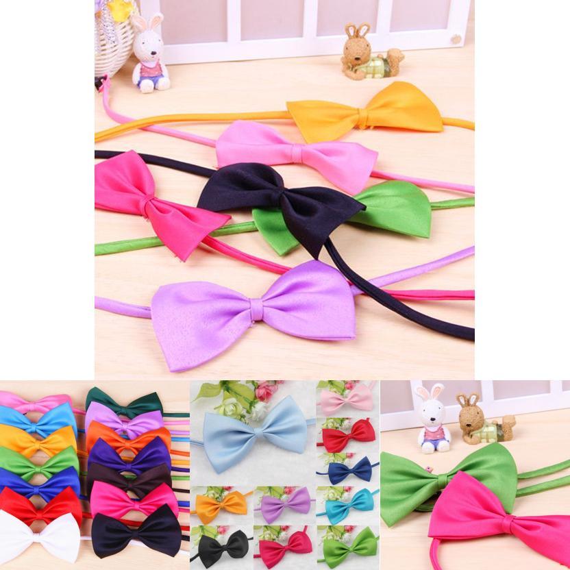 Colorful Bow Tie For Cute Dog Cat Kitten Premium Quality Adjustable Necktie Toy