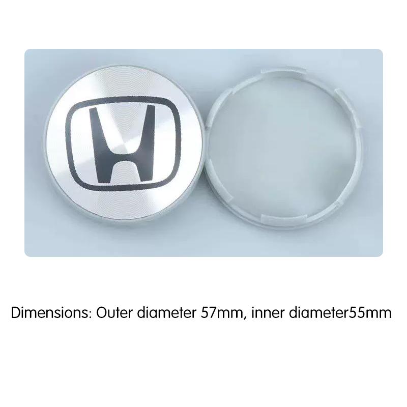

4pcs 58mm Car Wheel Center Hub Center Cap Rim Hub Dustproof Cover Emblemem For Honda Civic CRV Accord Fit Odysse Auto Accessorie