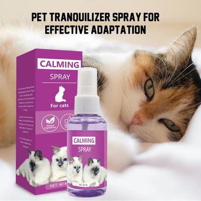 60ML Beruhigungsspray für Katzen Haustierumgebung Anpassung Anti-Stress-Spray