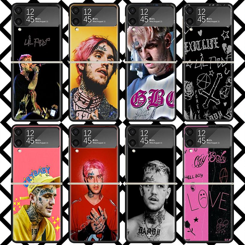 Lil Peep Hellboy Love Phone Case For Samsung Z Flip 7 6 5 4 3 Galaxy ZFLIP7 ZFlip6 5G Flip5 Flip4 Flip3 5g Black Hard Cover