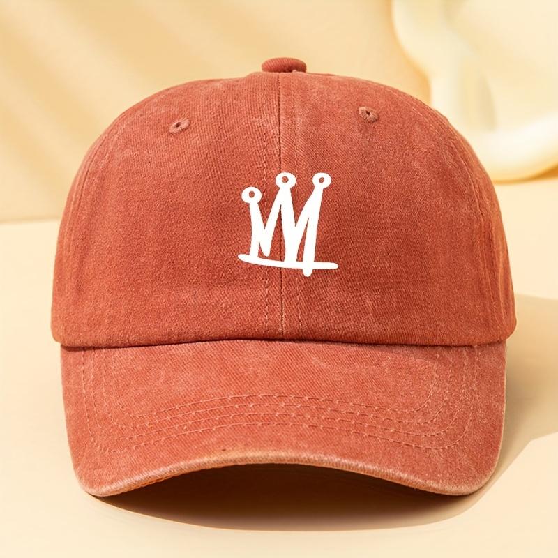 Washed Printed Baseball Cap Suitable for Men and Women, Adjustable Outdoor Casual Cap, Lightweight, Breathable and Comfortable