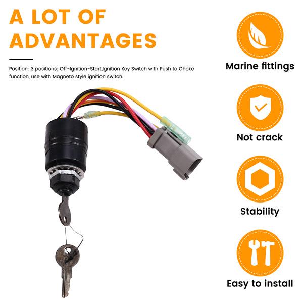 

Product Name: Mercury Ignition Switch Assembly with Key - Model 129572 none