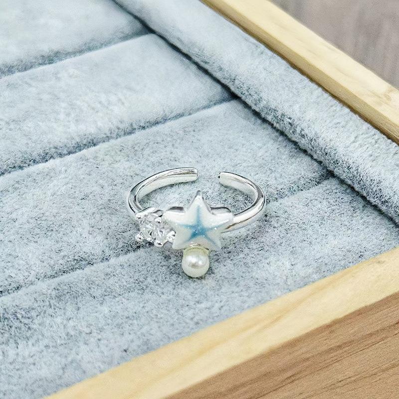 Purple Romantic~ Butterfly Sweet Cool Enamel Dripping Oil Zir*****Pening Ring Exquisite Stacking Temperament Ring Woman