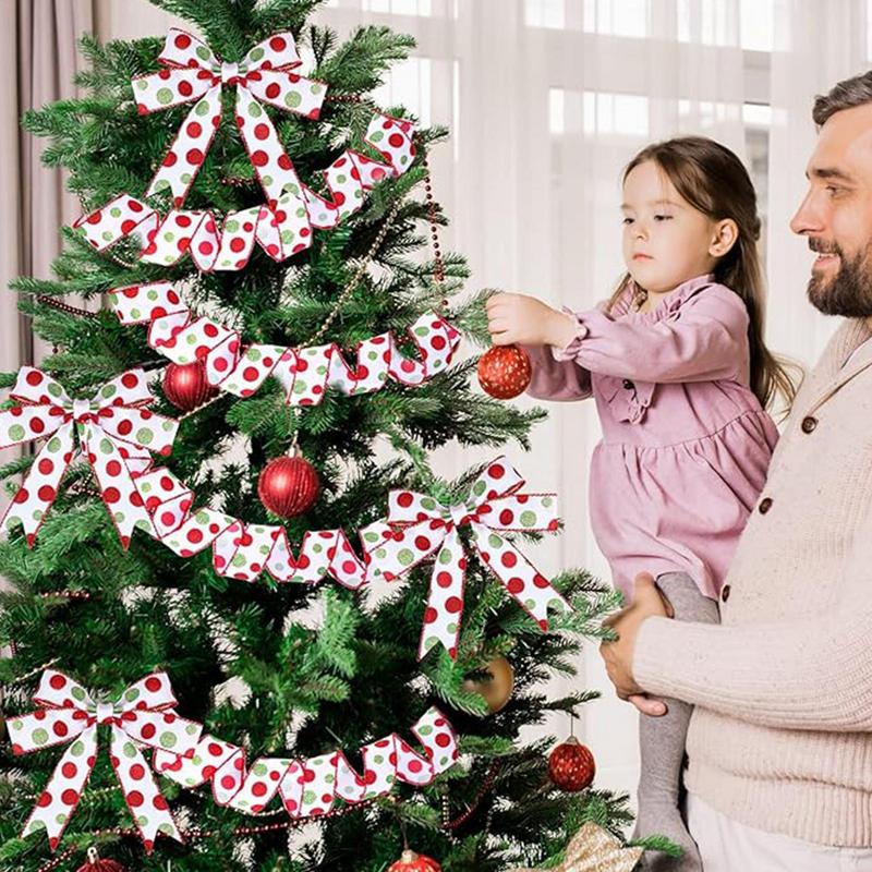 Christmas Ribbon For Crafts Glitter Craft Ribbon Present Wrapping Ribbon Multipurpose Holiday Ribbon Christmas Craft Supplies