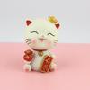 Lucky Cat Resin Craft - Cute Desktop Ornament & Home Decoration