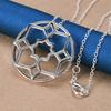 925 Sterling Silver 16-30 Inch Women's Exquisite Flower Pendant Necklace Accessories Wedding Gift Fashion Jewelry