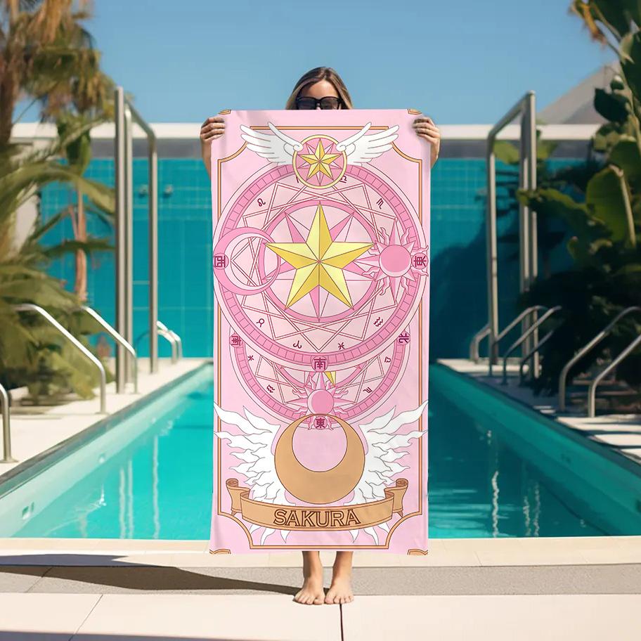 

Beach Towels Changing Sakura Bathroom For Home Turban for Hair Drying Bathroom Set Accessories Personal Care Large Bath Towels W40*H60(CM)