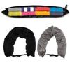 2PCS Fillable Travel Pillows with Rope U Shaped Neck Support Rest Portable Clothing Luggage Storage Pillow for Airplane