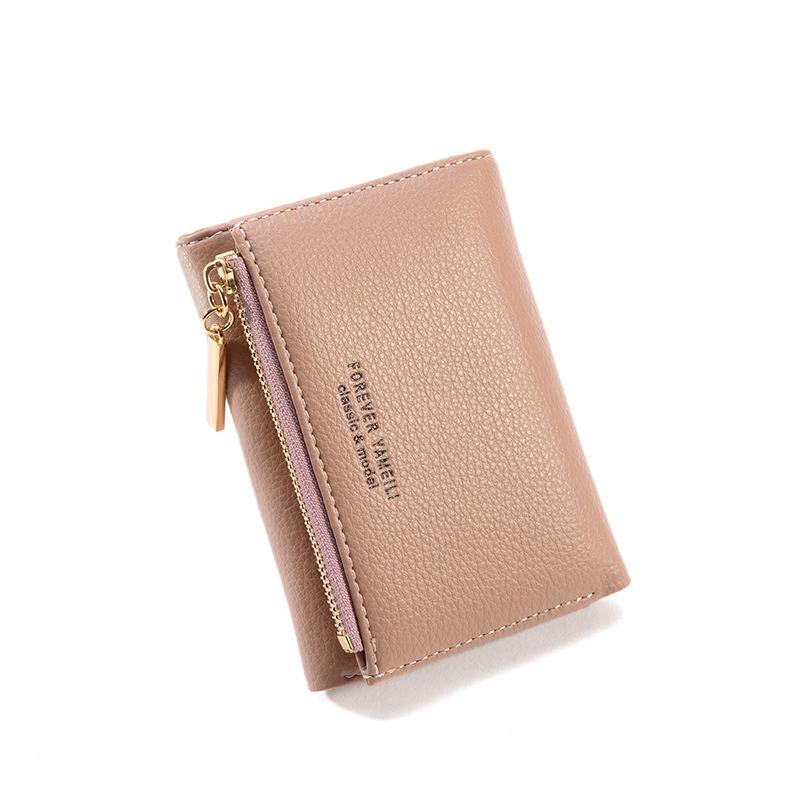 Simple Women's Wallet Short Leather Clutch Purse Female Money Clip High Quality Card Holder