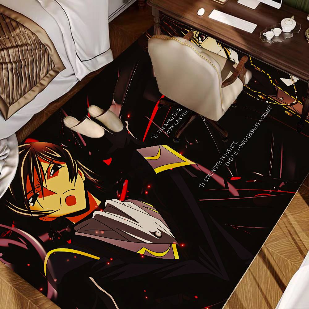 Anime Code Geass Kitchen Mat Kids Room Bedroom Decoration Balcony Anti-Slip Doormat Living Room Alfombra