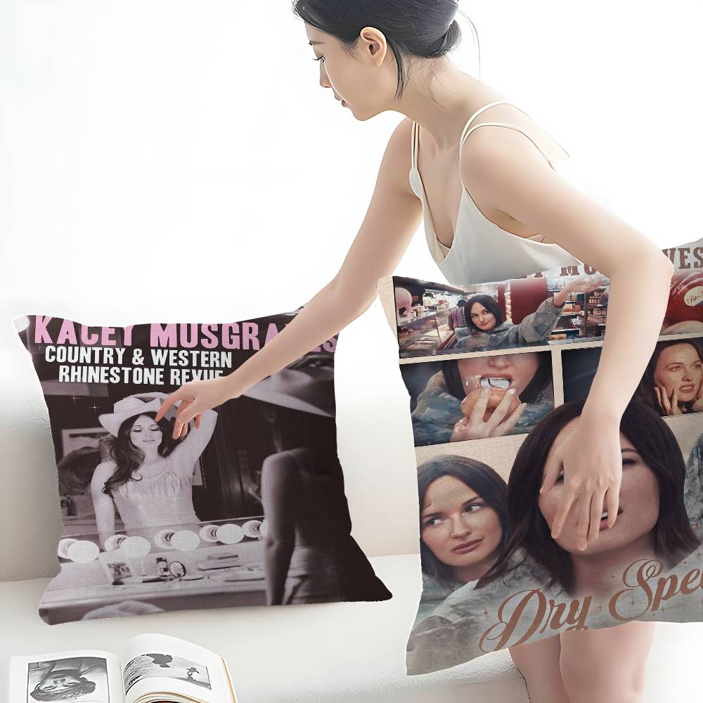 Singer Kacey Musgraves Middle Personalized Pillow Cover Kids Bedroom Wild Party Decor Pillowcase Kid Birthday Shower Gift