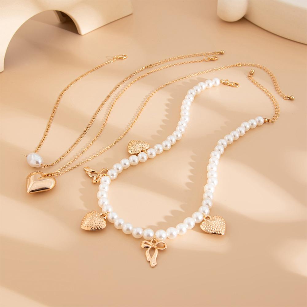 Holiday Travel Starfish Pendant Necklace Alloy Beads Shell Necklace Layered Choker Chain  for Women