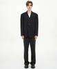 Trip Le Sens Cut-Out Oversized Single Blazer_Pure Grey