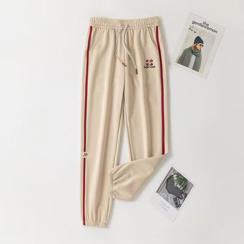 

Спортивные штаны с завязками Женские брюки Женские зимние прямые брюки Спортивные штаны с высокой талией Повседневные брюки Премиальные серые брюки 3XL (136-79 kg абрикосовый