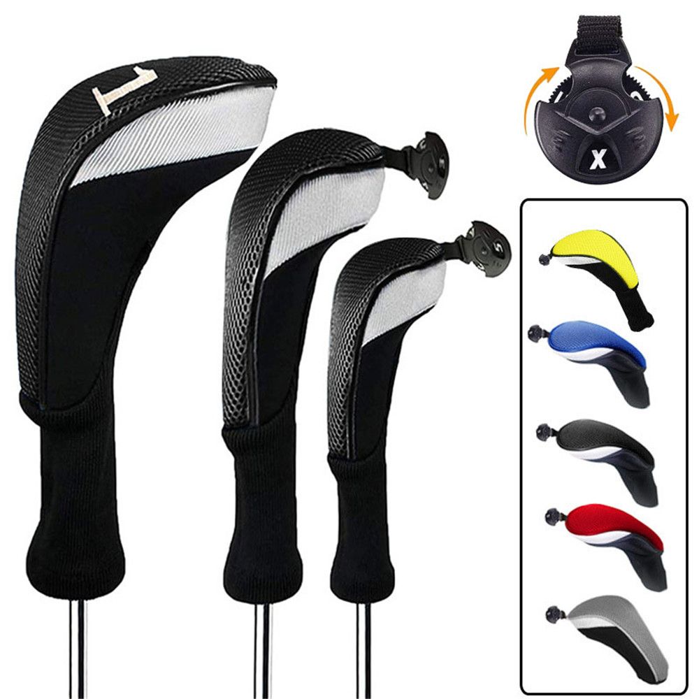 

Long Neck Driver Golf Rod Sleeve Protective Headcover 1/3/5 Fairway Woods Golf Club Head Covers