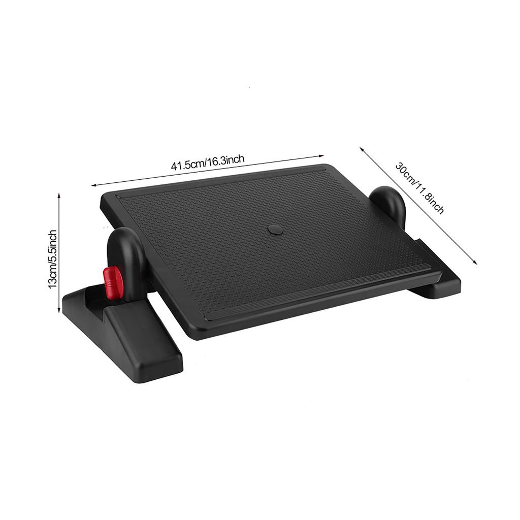 Portable Ergonomic Foot Pedal Rest Adjustable Height for Office Home Use