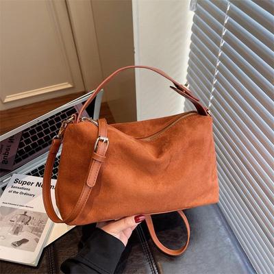 New 2025 Women's Retro Boston Bag - Trendy Large Capacity Shoulder & Underarm Bag for Versatile Commuting