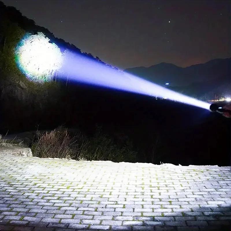 2025 NEW Ultra Bright Flashlights 900000LM Powerful Rechargeable Torch 2000M Portable Lamp Outdoor Camping Lantern