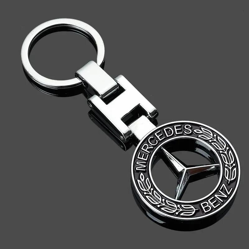 

Горячая автомобильная наклейка 1 шт. Высококачественный металлический брелок с логотипом автомобиля для Mercedes Benz AMG Smart W205 C300 W203 W206 W108 W124 W126 W140 W1