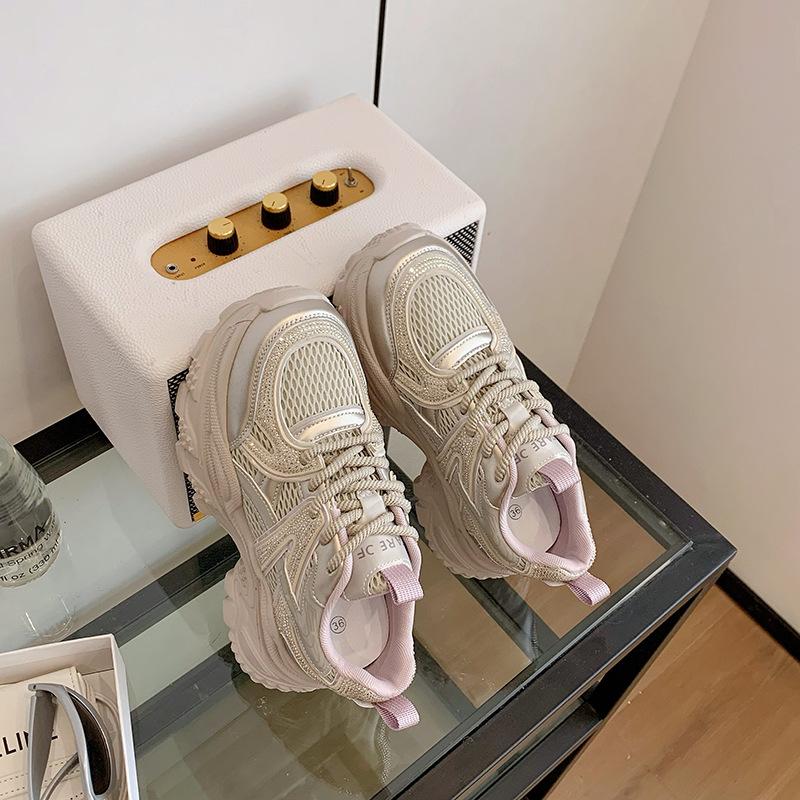 Damen-Sportschuhe mit dicker Sohle, Damen-Herbstschuhe 2025, modischer Knaller, Damen-Freizeitschuhe, Dad-Schuhe