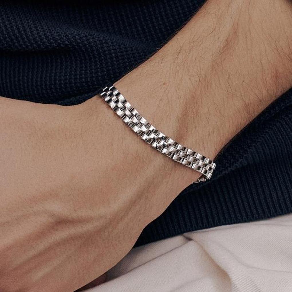 

Triple Line Silver Bracelet OTB122720NWW