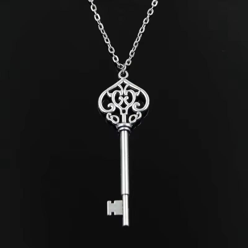 Vintage-Schlüsselkette mit gotischem Skelettschlüssel-Anhänger, kunstvoller viktorianischer Schmuck für Damen, ideal für Alltag und Freizeit