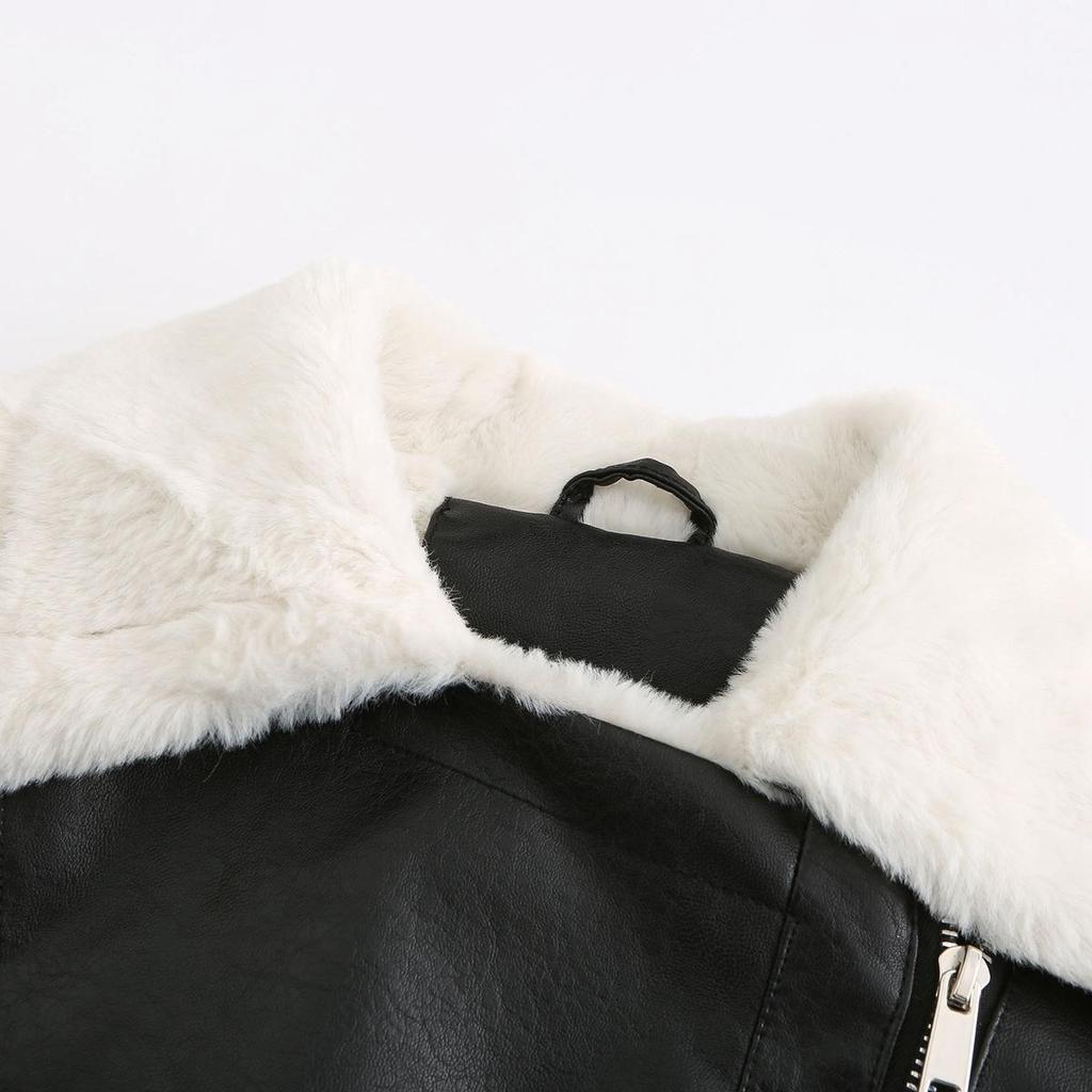 Warm Long-sleeved Lapel Jacket European and American Commuter Casual Jacket