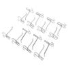 15pcs Gridwall Peg Hooks Panel Display Hooks Gridwall Hooks Gridwall Display Hooks for Retail Shop Garages Workshops